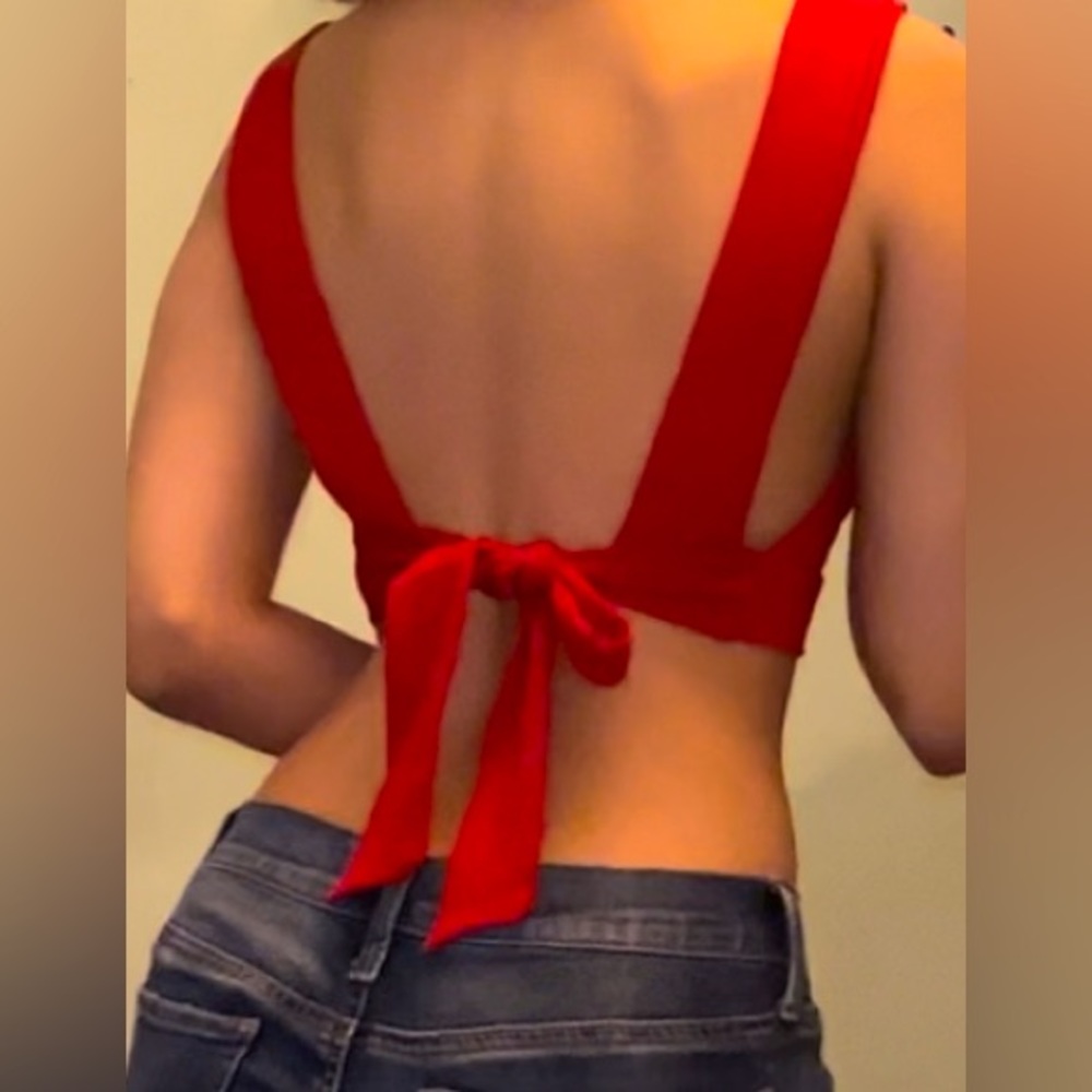Red Crop Top